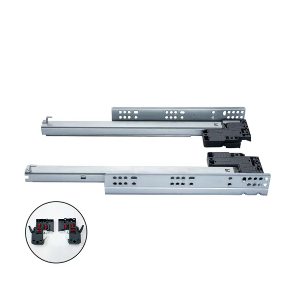 Thanh ray trượt 3 tầng giảm chấn VICKINI 02183 chính hãng - ray ngăn kéo