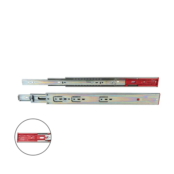 Thanh ray trượt 3 tầng giảm chấn VICKINI 02454 chính hãng - ray ngăn kéo